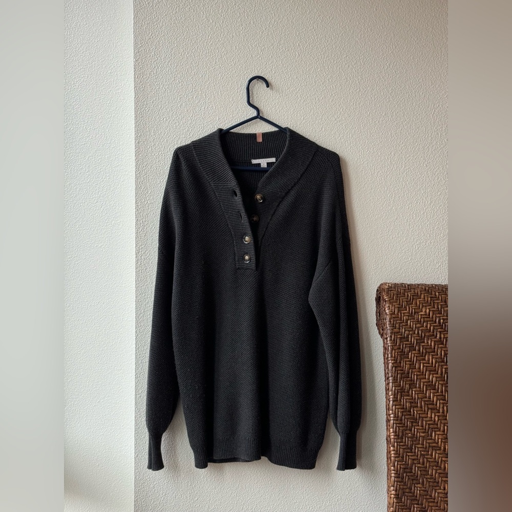 LUNYA oversized Henley